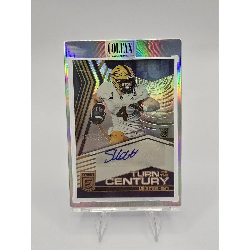 2025 Donruss Elite Cam Skattebo Turn Of Century Rookie Auto /499 RC #TOC-CSK